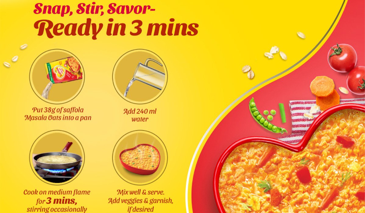 Saffola Masala Peppy Tomato Oats