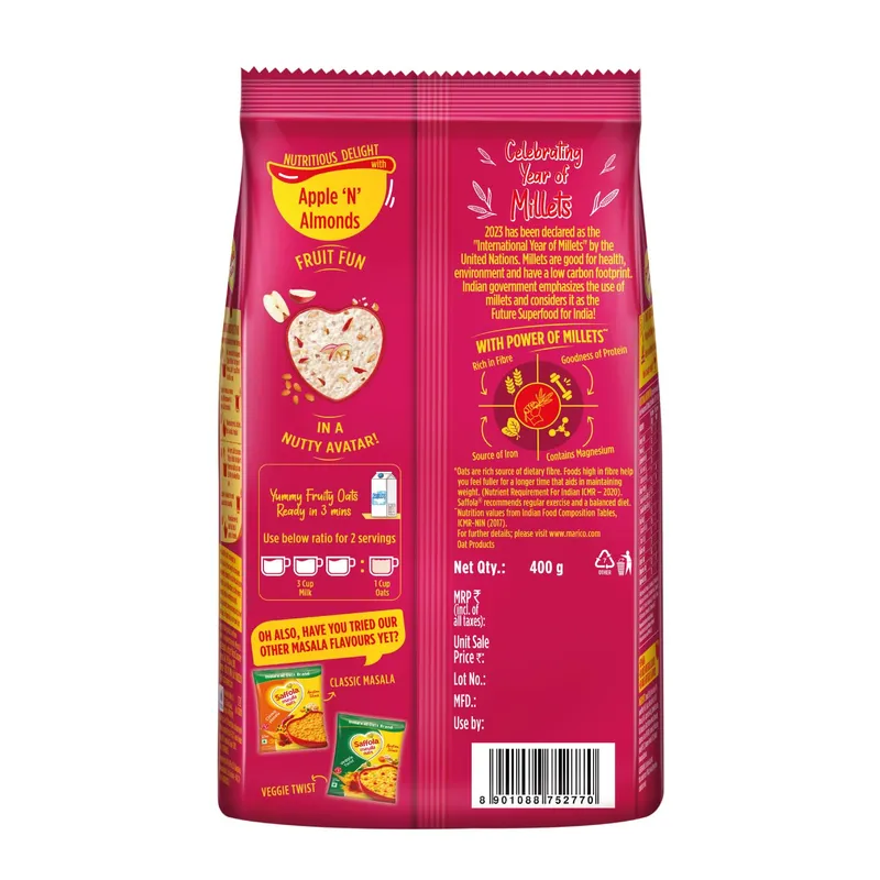 Saffola Apple 'n' Almonds Oats