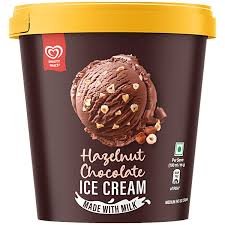 Kwality Walls Hazelnut Chocolate Ice Cream Tub