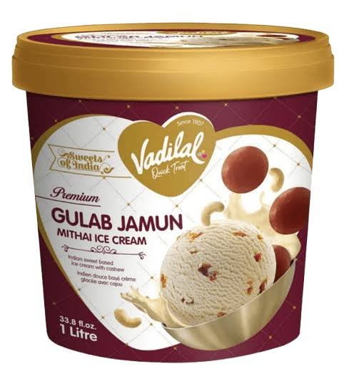 Vadilal Gulab Jamun Ice Cream Tub