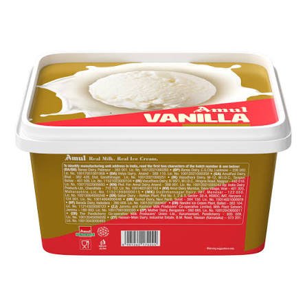 Amul Vanilla Magic Gold Ice Cream Tub