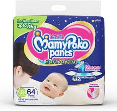 MamyPoko Pants Extra Absorb Diaper (L, 9-14 kg, 64 pieces)