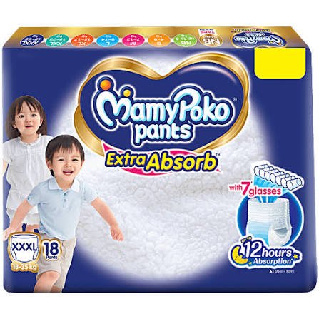 MamyPoko Pants Extra Absorb Diaper (XXXL, 18-35 kg)