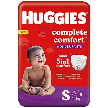 Huggies Wonder Diaper (Pants, S, 4-8 kg)