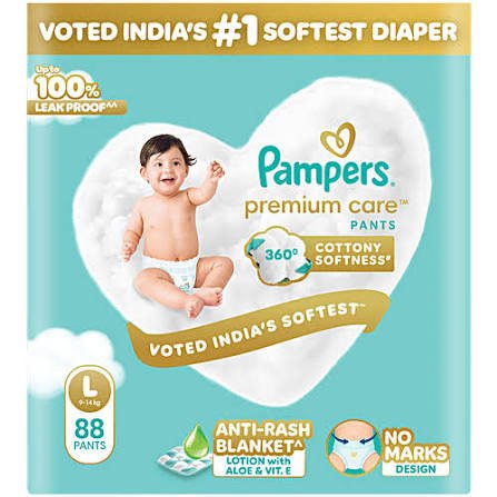 Pampers Premium Care Diaper (Pants, L, 9-14 kg)