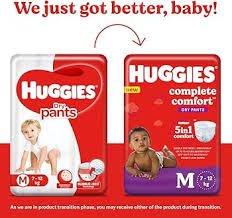 Huggies Dry Diaper (Pants, M, 7-12 kg)