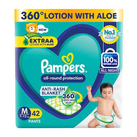 Pampers Diaper (Pants, M, 7-12 kg)