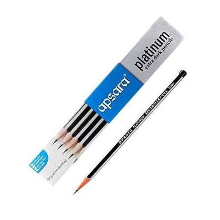 Apsara Platinum Pencil (Silver & Black)