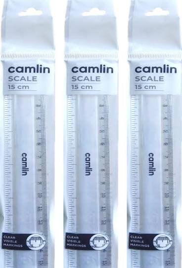 Camlin Scale - Pack of 3 (Transparent)