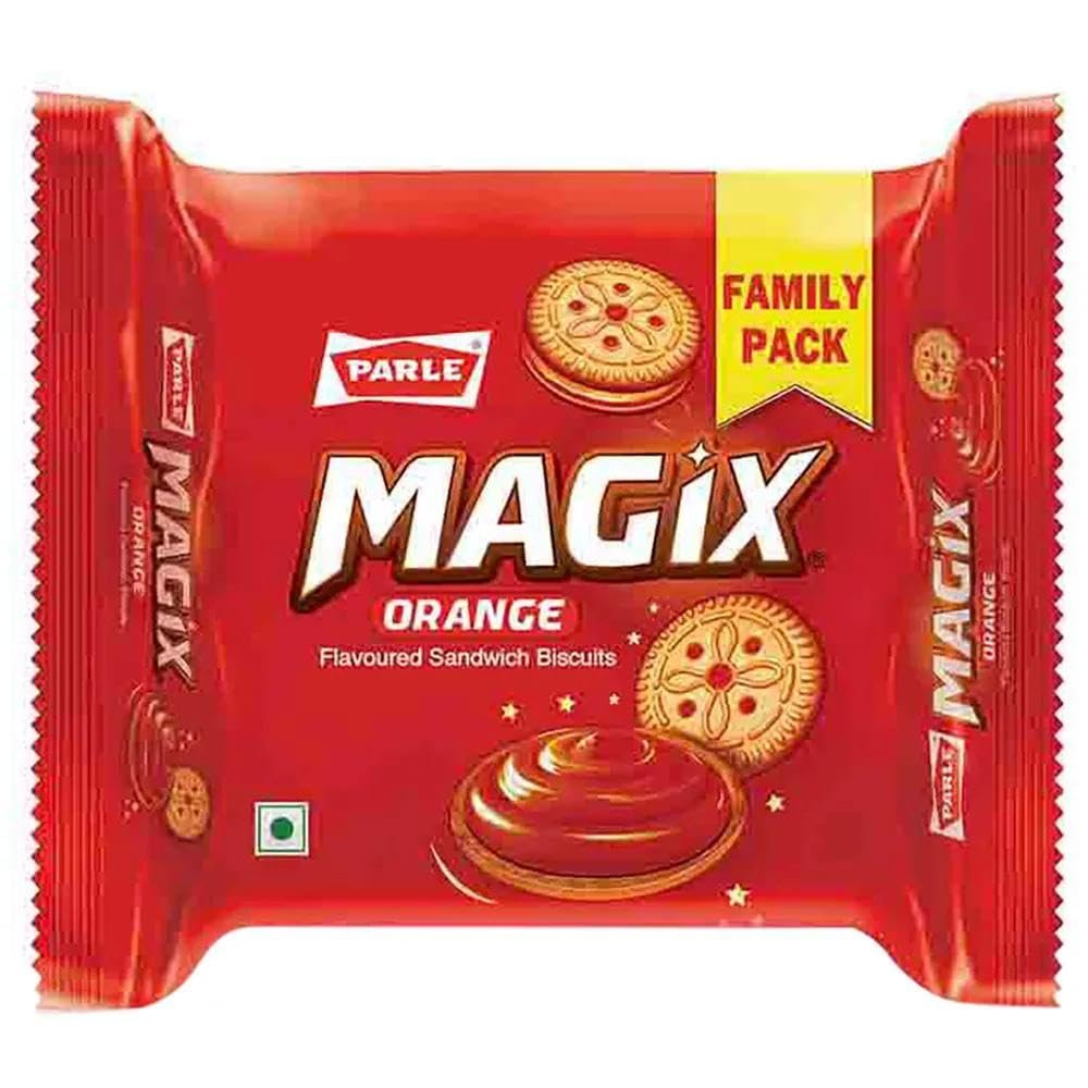Parle Orange Flavoured Cream Biscuits