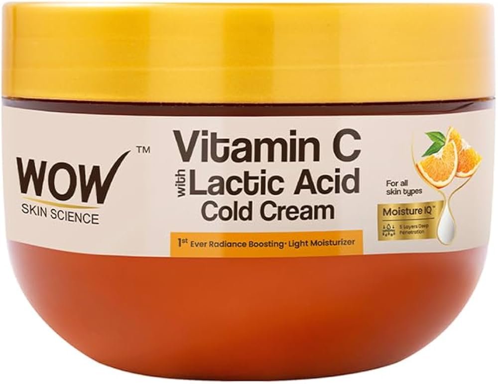 Wow Skin Science Vitamin C With Lactic Acid Cold Cream
