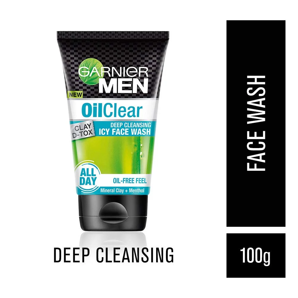 Garnier Men Clay D-Tox Deep Cleansing Icy Face Wash
