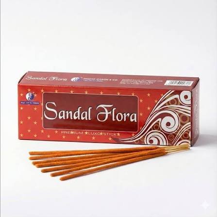 Sandal Flora Premium Hand Rolled Incense Sticks (Mini Pack)