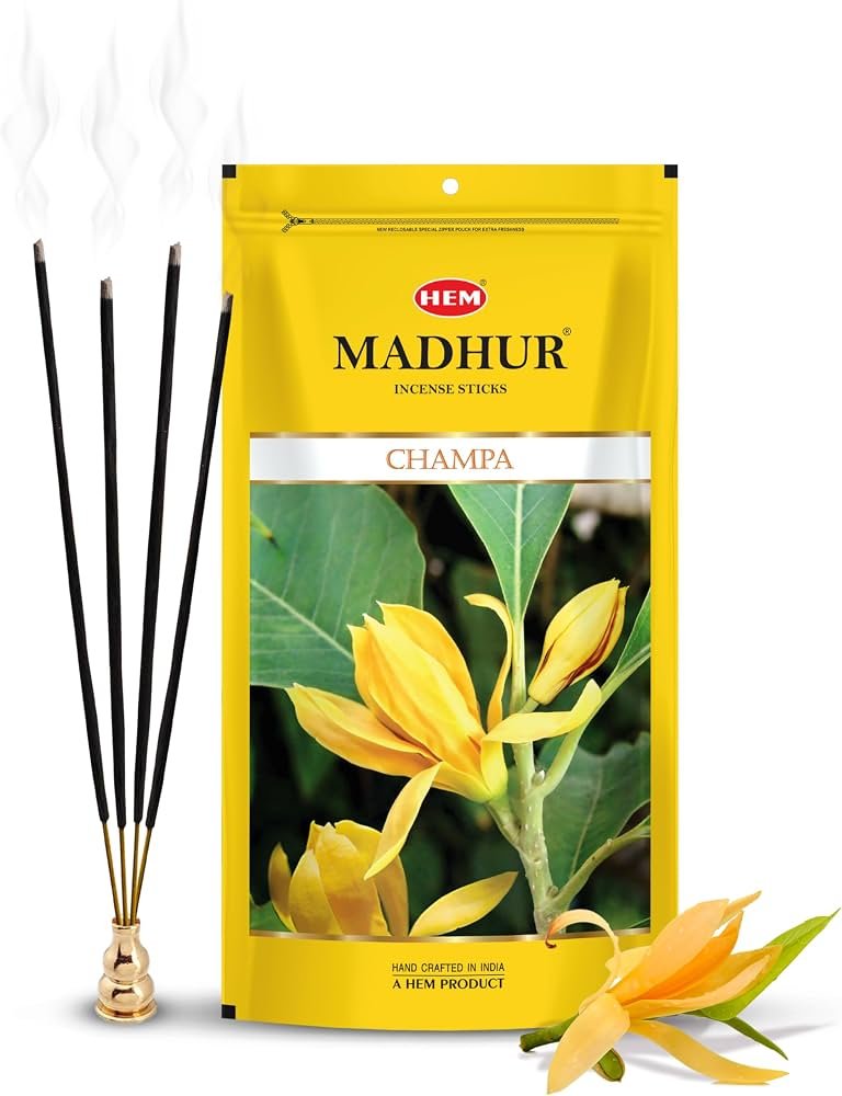 Yellow Champa Incense Sticks In Resealable Pack