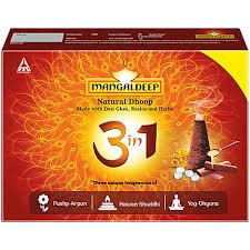 Mangaldeep 3 in 1 Natural Dhoop
