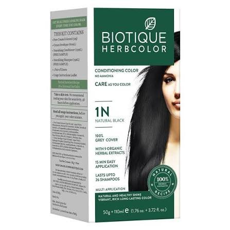 Biotique Herbcolor Hair Colour (Natural Black 1N)