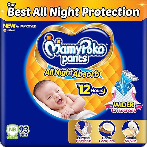 MamyPoko Pants Standard Diaper - NB (Upto 5kg)