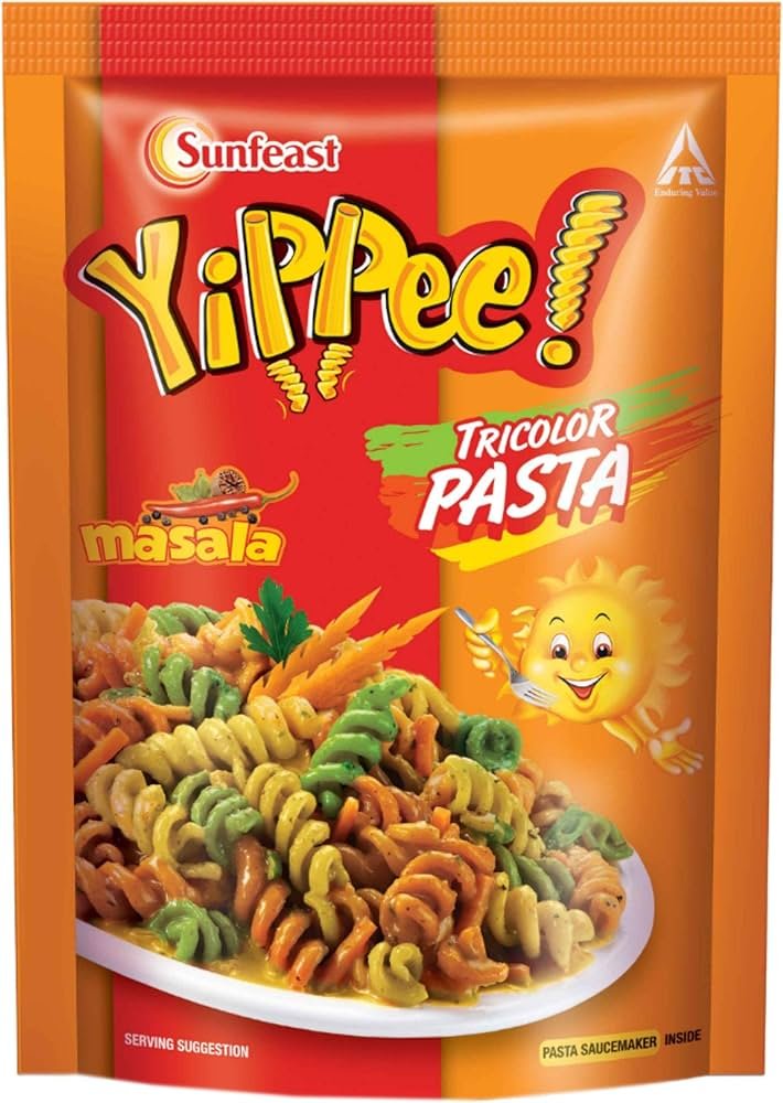 Sunfeast Yippee Tricolor Instant Pasta - Masala