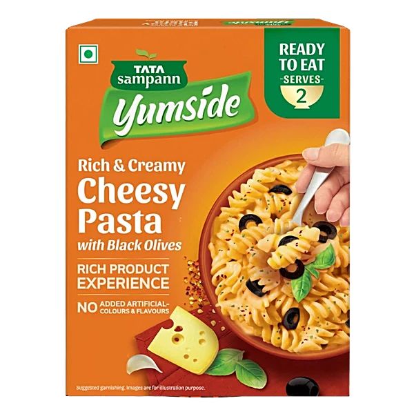 Tata Sampann Yumside Cheesy Pasta With Black Olives - Ready to Eat
