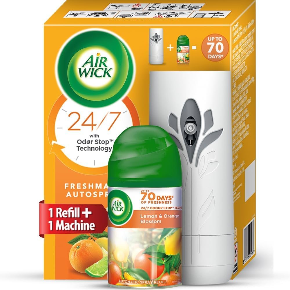 Airwick Freshmatic Autospray Air Freshener Kit (Lemon & Orange Blossom)