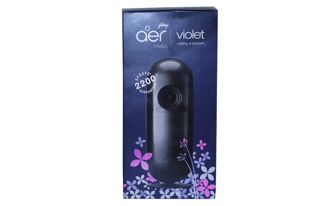 Godrej Aer Matic Air Freshener - Violet Valley Bloom (Machine + Refill)