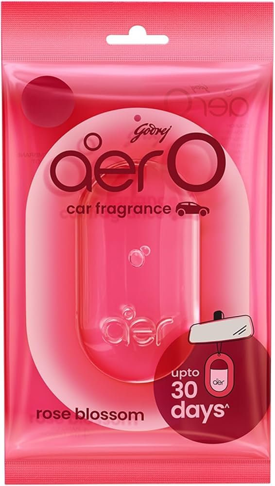 Godrej Aer O – Hanging Car Freshener (Rose Blossom)