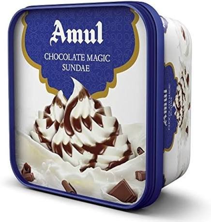 Amul Chocolate Magic Sundae Ice Cream Tub