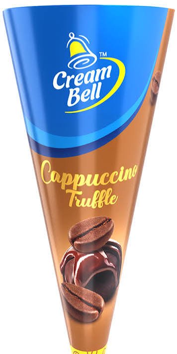 Cream Bell Cappucino Truffle Frozen Dessert Cone