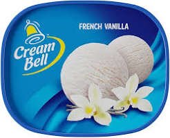 Cream Bell French Vanilla Ice Cream Tub