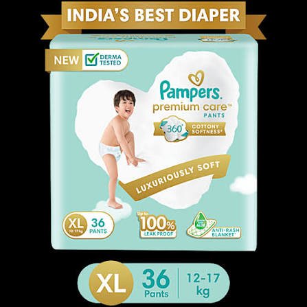 Pampers Premium Care Diaper (Pants, XL, 12-17 kg)