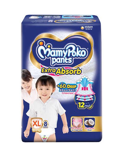 MamyPoko Pants Extra Absorb Diaper (XL, 12-17 kg)
