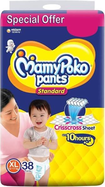 MamyPoko Pants Standard Diaper (XL, 12-17 kg)