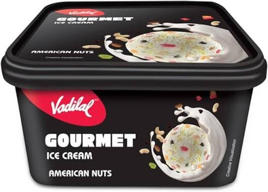 Vadilal Gourmet American Nuts Ice Cream Tub