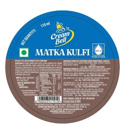 Cream Bell Matka Kulfi
