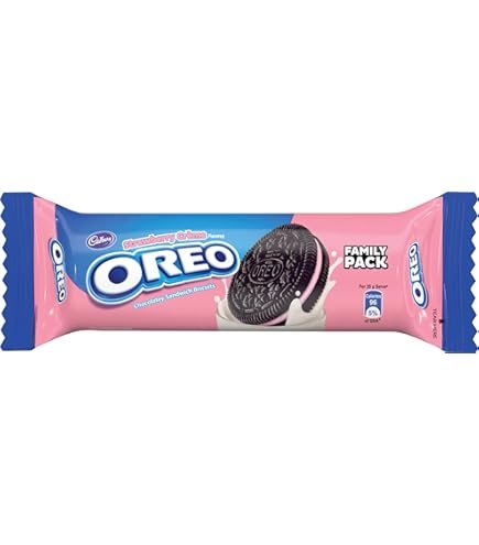 Cadbury Oreo Chocolate Flavour Creme Sandwich Cream Biscuits Family Pack