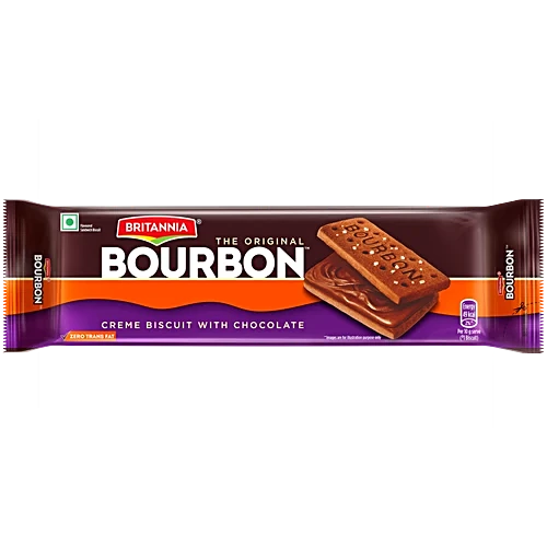 Britannia The Original Bourbon Creme Biscuit With Chocolate