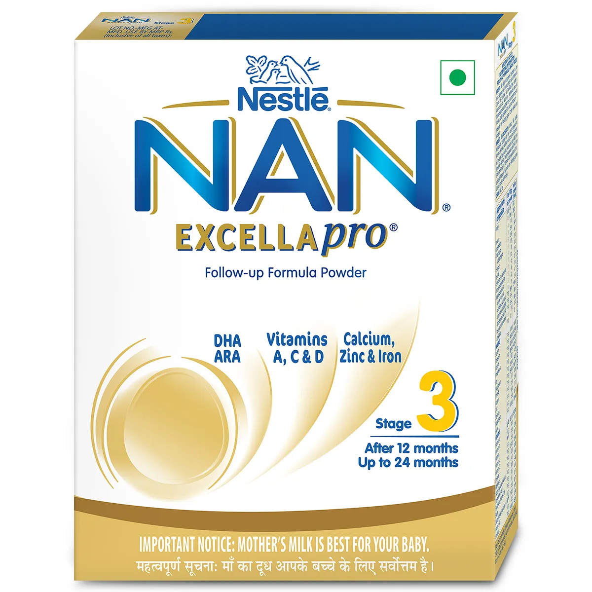 Nestle Nan Excella Pro Stage 3 After 12 Months Up To 24 Months Follow Up Formula Powder