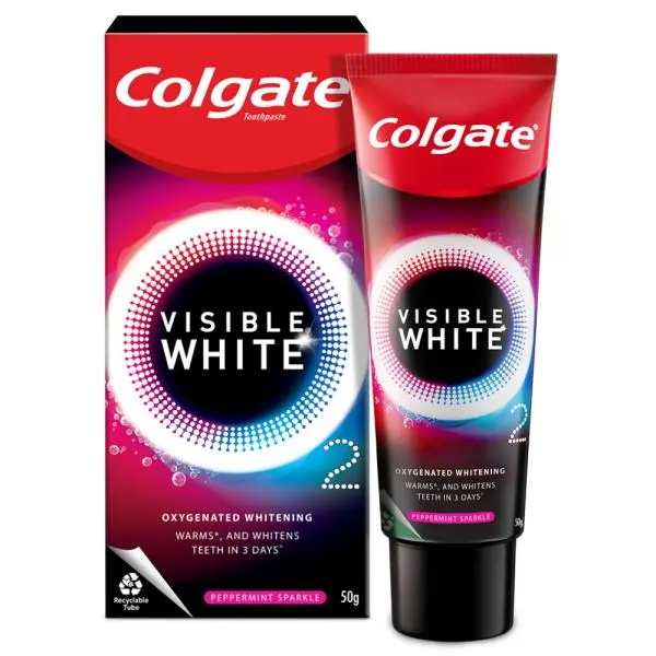 Colgate Visible White O2 Toothpaste (Peppermint Sparkle)