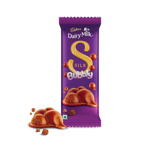 Cadbury Dairy Milk Silk Bubbly Chocolate Bar