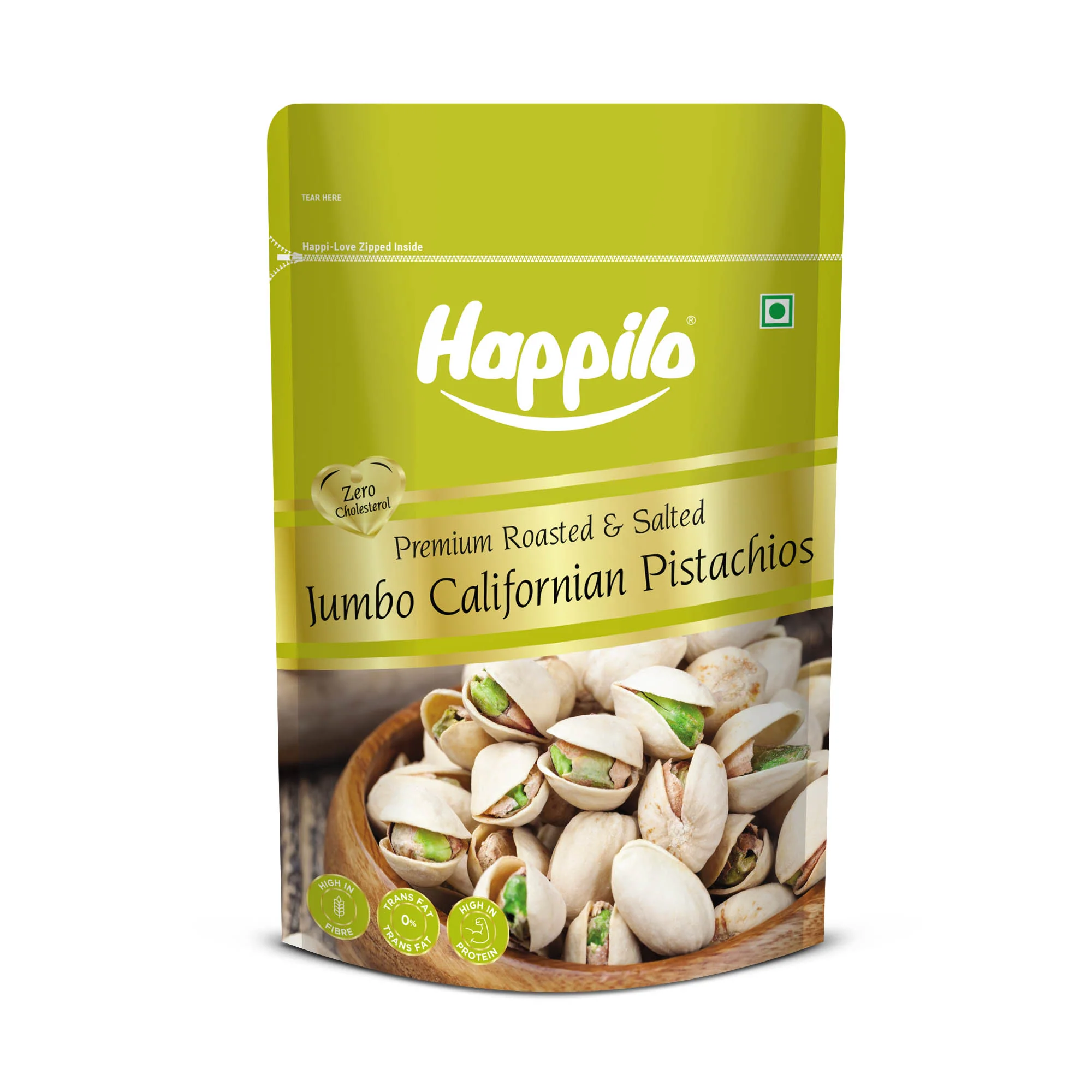Happilo Jumbo Californian Roasted & Salted Pistachios