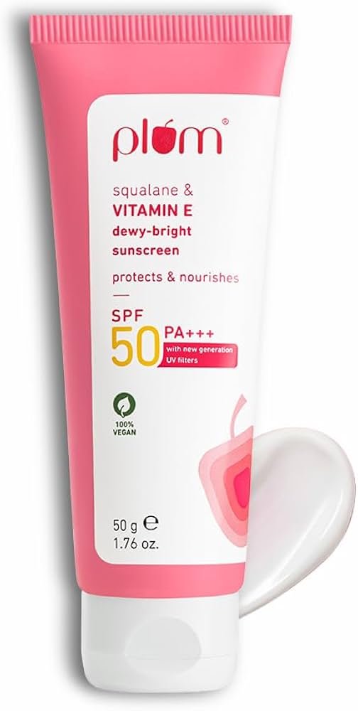 Plum Squalane & Vitamin Dewy Bright Sunscreen (SPF 50 PA +++)
