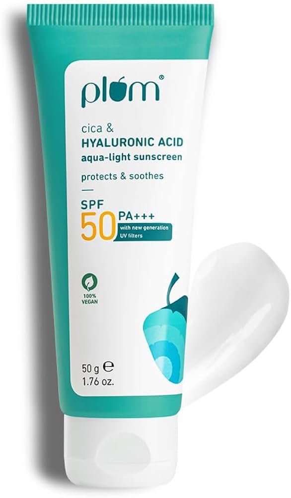 Plum Cica & Hyaluronic Acid Aqua-Light Sunscreen (SPF 50 PA+++)