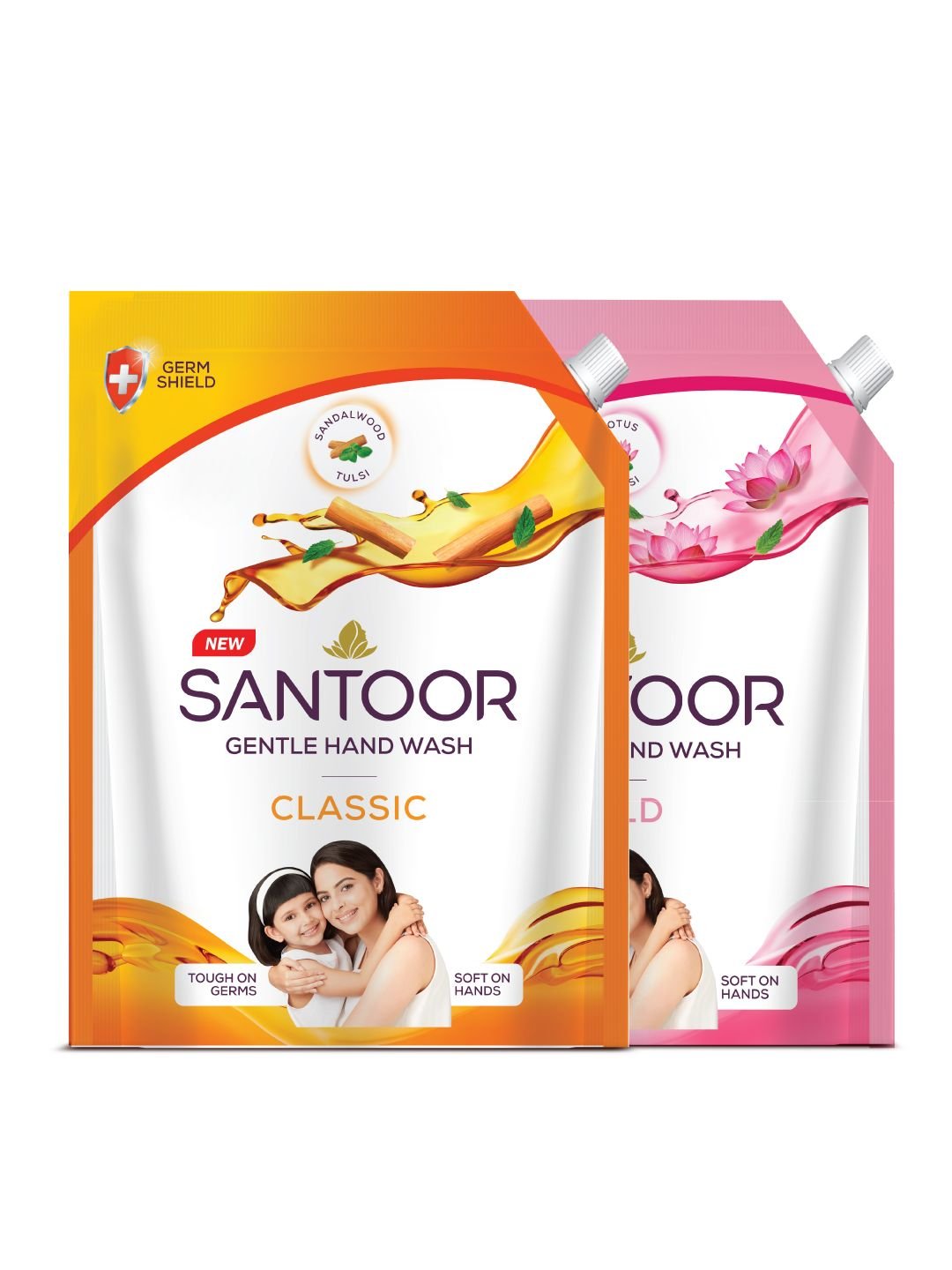 Santoor Mild Hand Wash (Lotus & Tulsi)