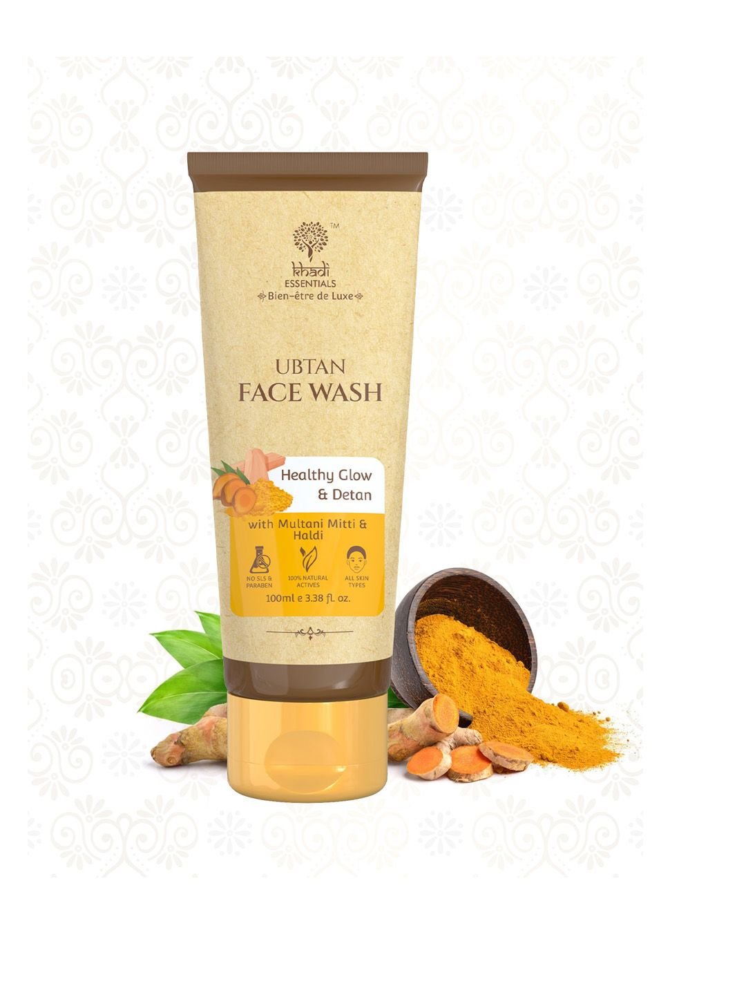 Khadi Essentials Ubtan Face Wash with Multani Mitti & Haldi