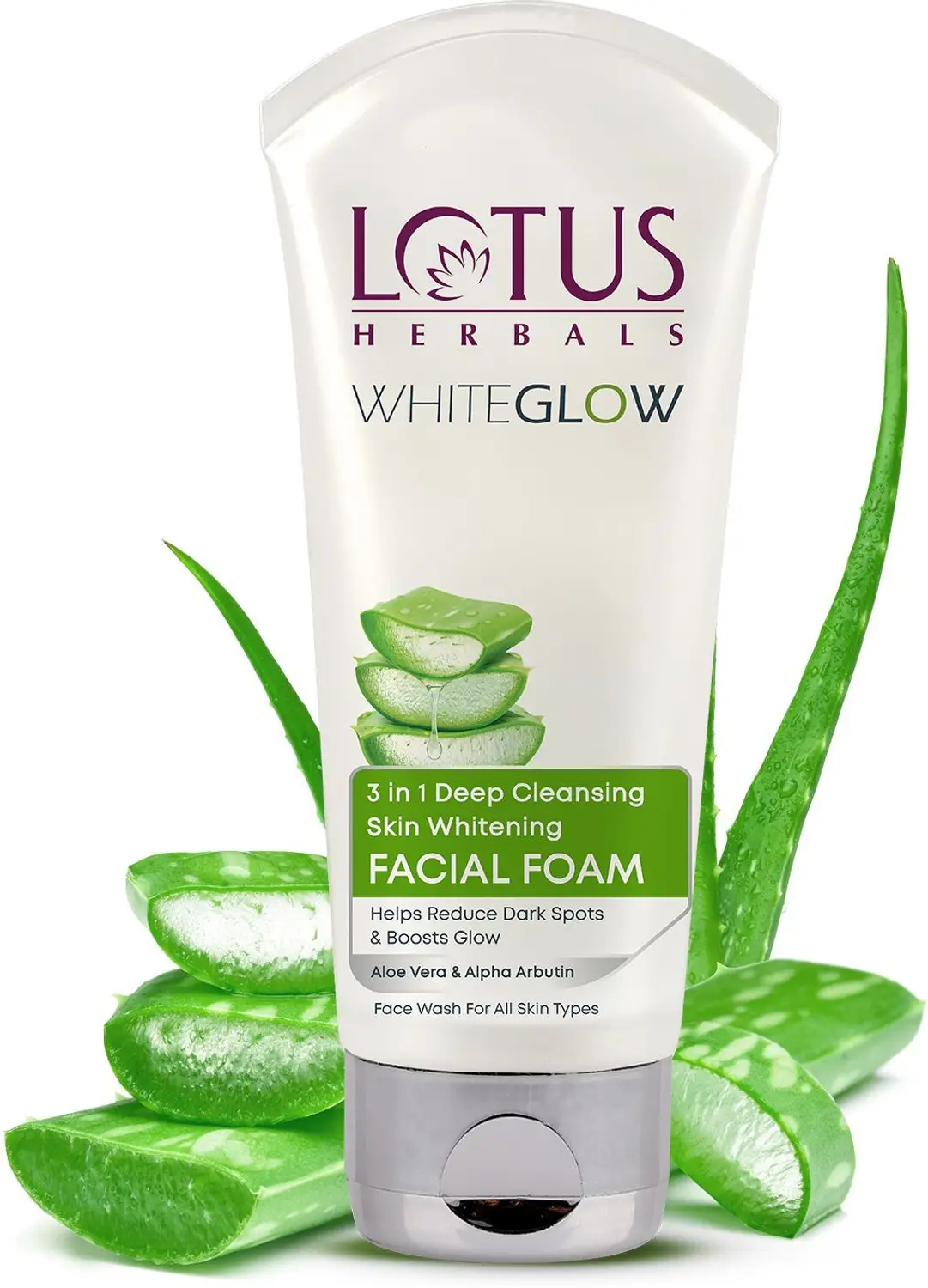 Lotus Herbals White Glow Face Wash (3 in 1 Deep Cleansing)
