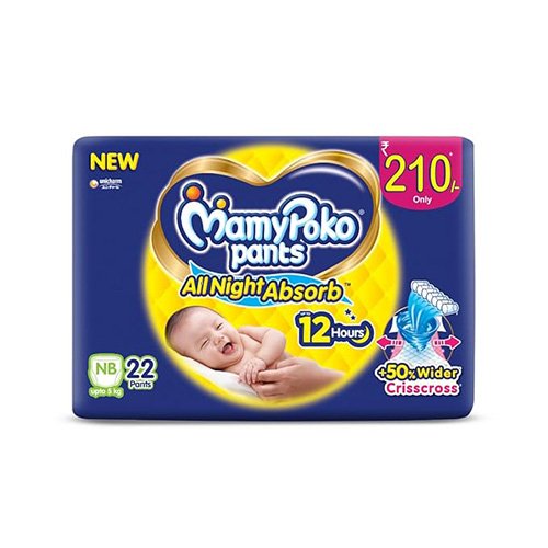 MamyPoko Pants Standard Diaper - NB (Upto 5kg)