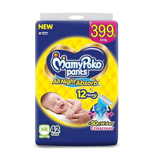 MamyPoko Pants Standard Diaper - NB (Upto 5kg)