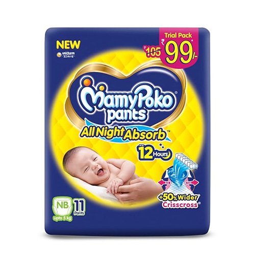 MamyPoko Pants Standard Diaper - NB (Upto 5kg)