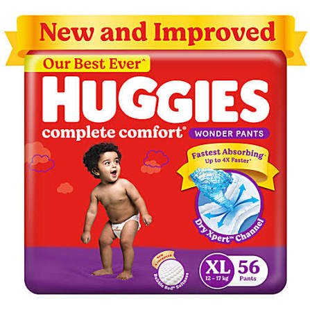 Huggies Wonder Diaper (Pants, XL, 12-17 kg)